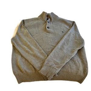 Ralph Lauren Polo XL men’s sweater. Grey with green polo insignia.